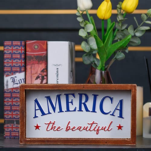 Patriotictieredtraydecoramericathebeautifuldecorativeblocksignwoodframeembossedmetaldecorationfor4thofjulymemorialdayamericanahomedecorforshelvesmantel Urban Country Home Decor Patriotic tiered tray decor america the beautiful decorative block sign wood frame embossed metal decoration for 4th of july memorial day americana home decor for shelves mantel urban country home decor