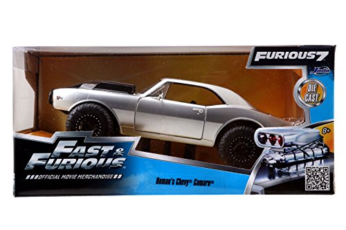 Fast & Furious 7 Roman Chevy Camaro Z28 1:24 Plata miniatura 2