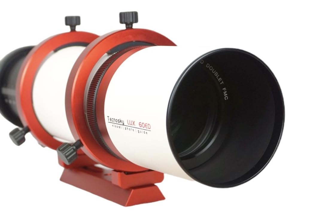 Telescopio Tecnosky LUX 60ED Apo 60/360 FPL53. Piccolo apo con doppietto FPL53 da 60mm di diametro e focale 360mm (F/6).