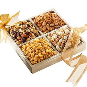 Fruit and Nut Crate Gift Tray for Women, Men, Families, College – Delivery for Holidays, Appreciation, Thank You, Congratulations, Corporate, Get Well Soon Care Package
