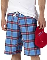 Algopix Similar Product 8 - KAVU Mens Five O Short Blue Plaid