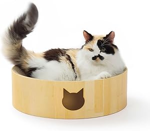 猫壱 バリバリボウル 爪研ぎ ライトブラウン レギュラー