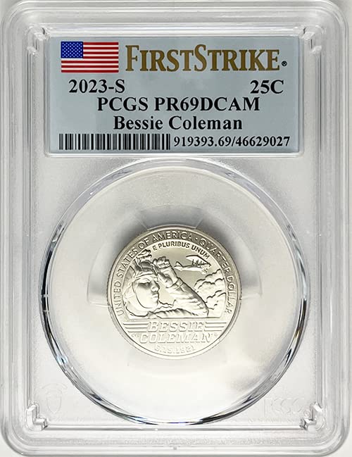 2023 S Clad Proof American Women Quarter Bessie Coleman PR 69 DCAM First Strike PCGS