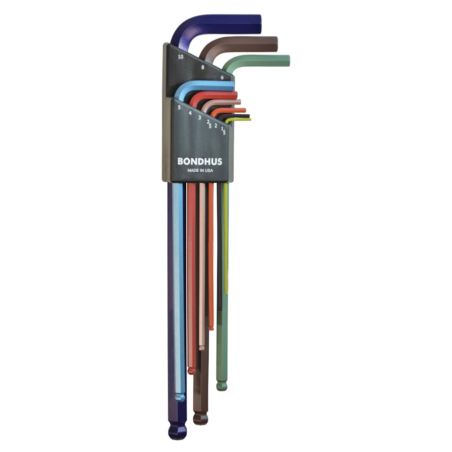 Bondhus Multi-Colour 69699 Ball End L-Wrench Set,