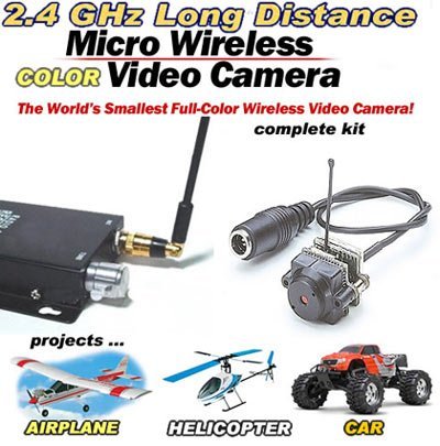 Mini Wireless Micro Spy Video Camera 4ghz Complete Package