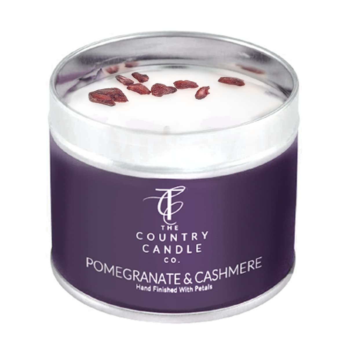 The Country Candle Co. Pastels Candle in a Tin - Pomegranate & Cashmere