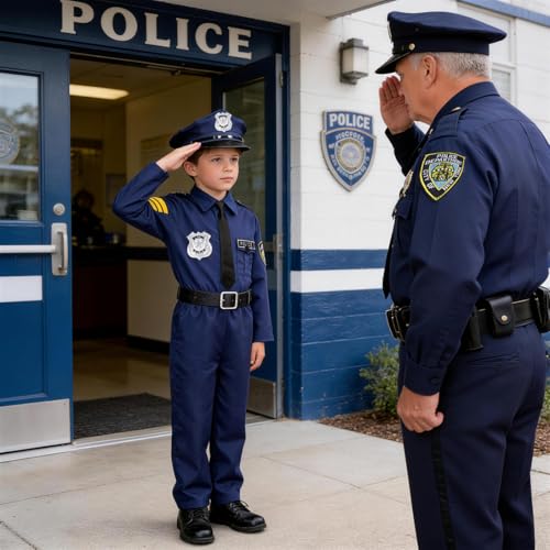 Disfraz Policía para Niños KAKALVER miniatura 5