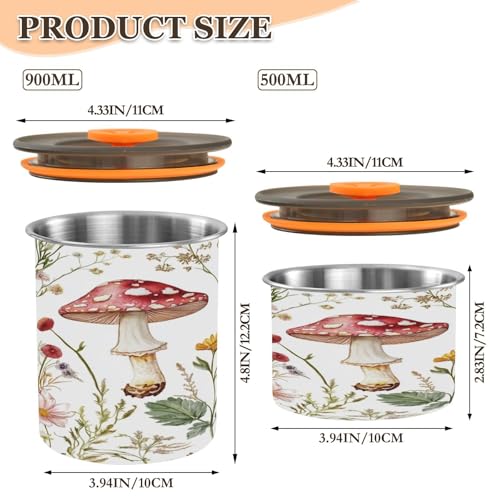 Contenedor para café hermético de acero inoxidable 17oz miniatura 3