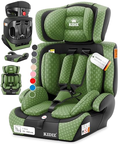 KIDIZ Siège auto Triangle Premium | Siège auto | Siège auto | 9 kg – 36 kg 1-12 ans | Groupe 1/2/3 | Universel | Homologué ECE R129/03