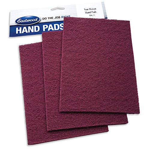 Eastwood Contour 3 Pack Non Woven Scuff Abrasive Hand Pads for Cleaning and Fine Finishing Sanding Supply