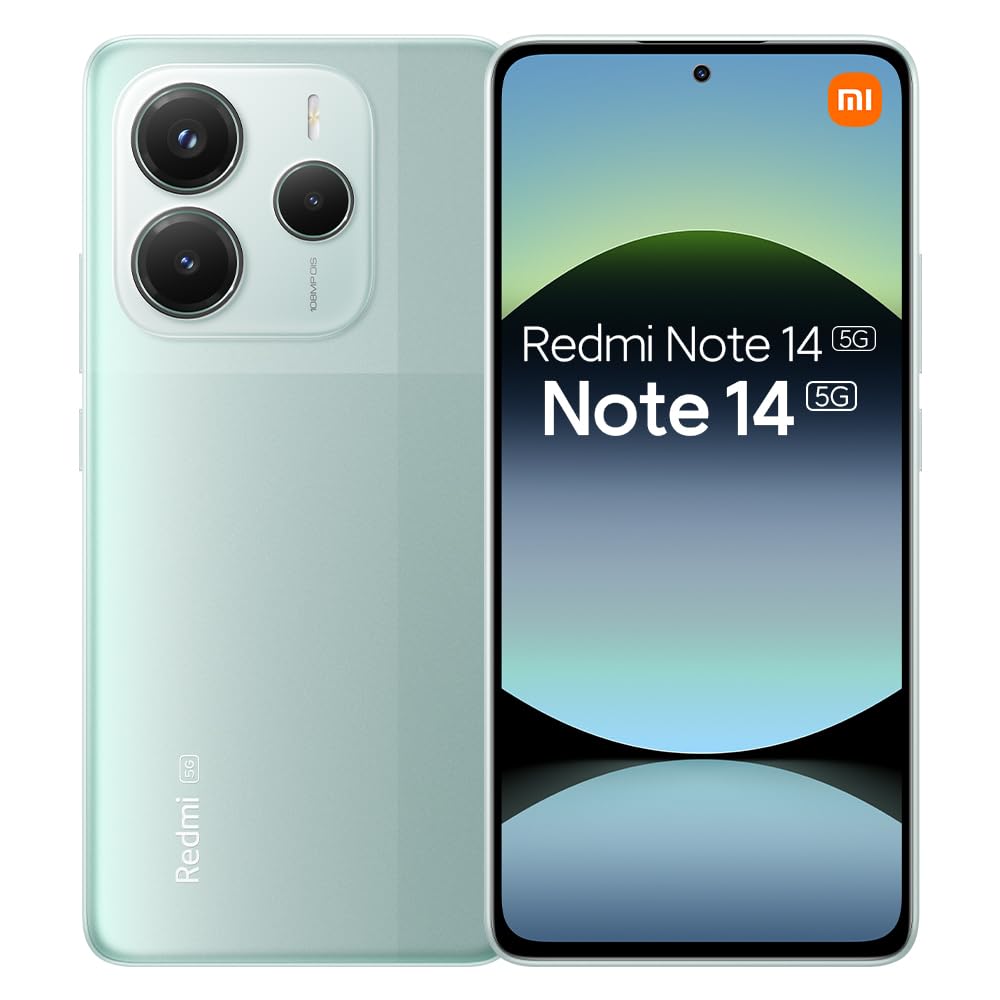 Xiaomi Redmi Note 14 Pro 5G Smartphone, 8GB+256GB, Coral Green