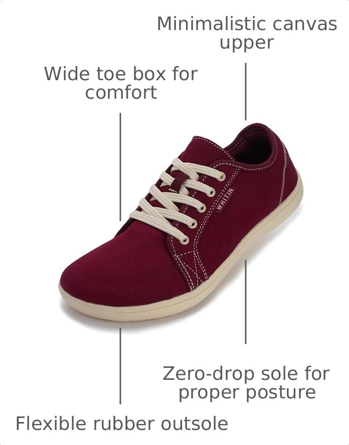 Image of WHITIN Men's Canvas Wide Barefoot Sneakers Casual Style W81V2