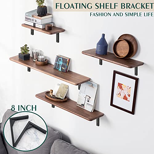 Mooche 4PCS Heavy Duty Shelf Brackets 8 inch - Image 2