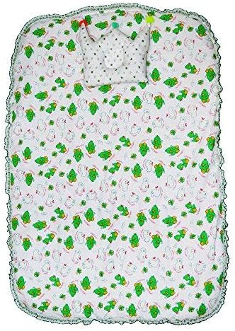 Creative Textiles Sleep Well Printed Cotton Baby Bedding Set (Multicolour, 100 X 70 cm) Soft Cotton Material NestUltra Soft Cusioned