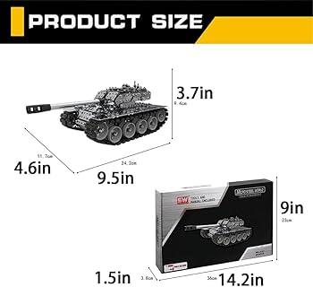 Amazon.com: BYTEWAR Articulable 3D Metal Tank Puzzle Set - 843 Amazon.com: BYTEWAR Articulable 3D Metal Tank Puzzle Set - 843