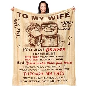 Gifts for Wife from Husband – Wedding Anniversary Birthday Gifts for Women – Romantic I Love You Present for Her – Christmas Mothers Day & Valentines Day Gifts for Wife – To My Wife’s Blanket 50″x60″