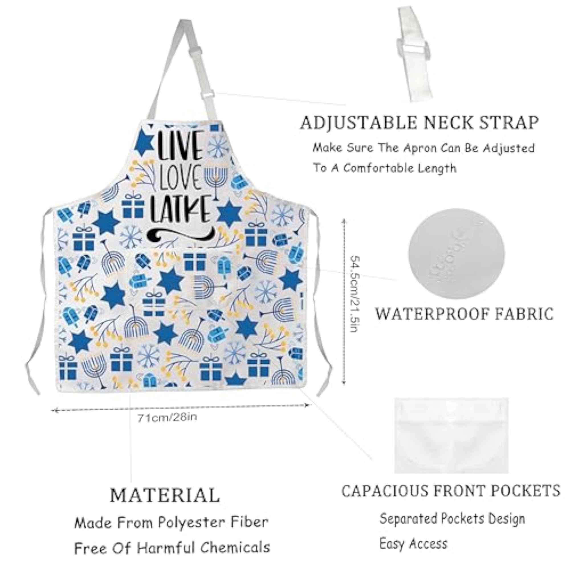Hanukkah Themed Apron Gift