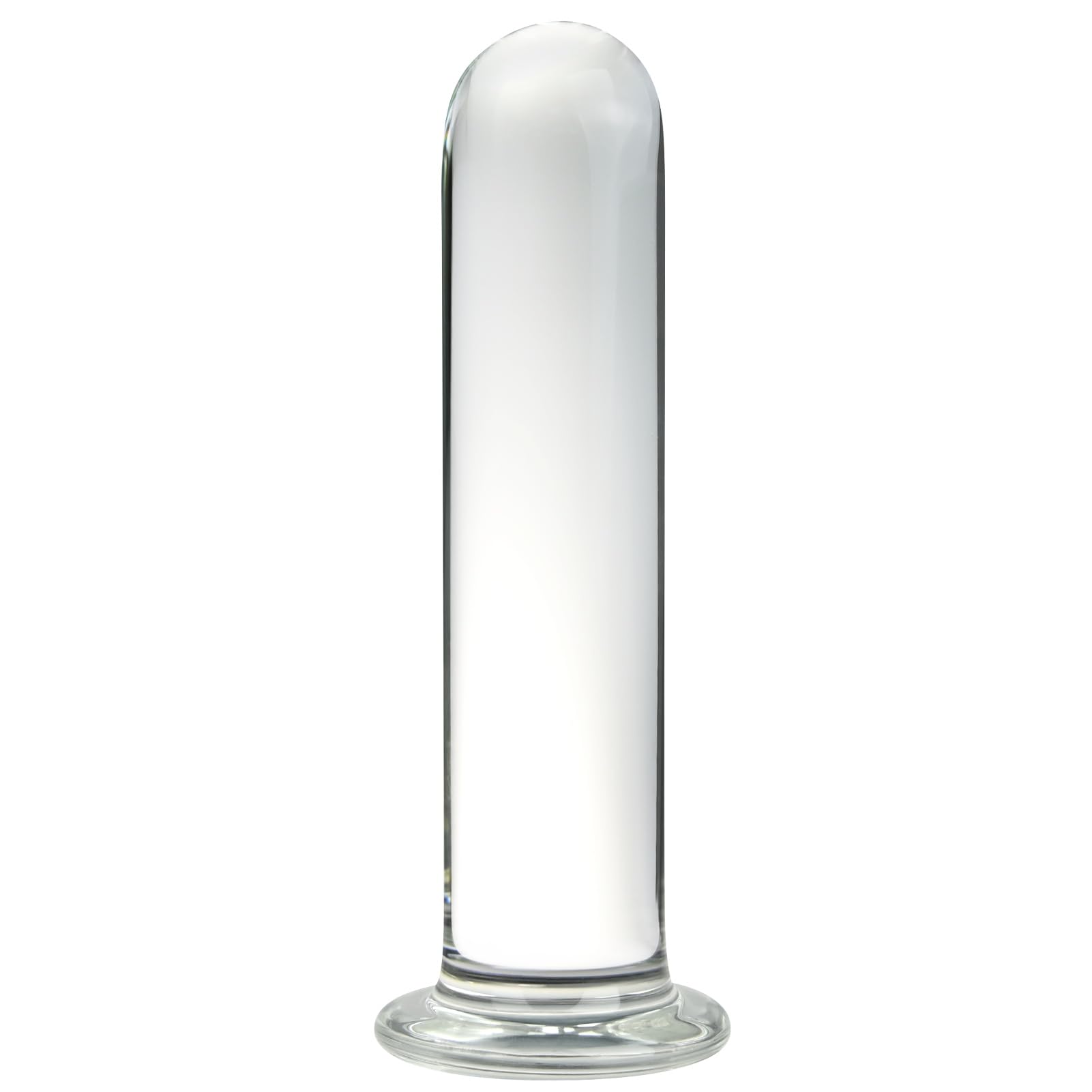 Romi Glass Butt Plug Anal Trainer Prostate Massager Crystal G-spot Dildo Cylinder Shaped Pleasure Wand for Women Men