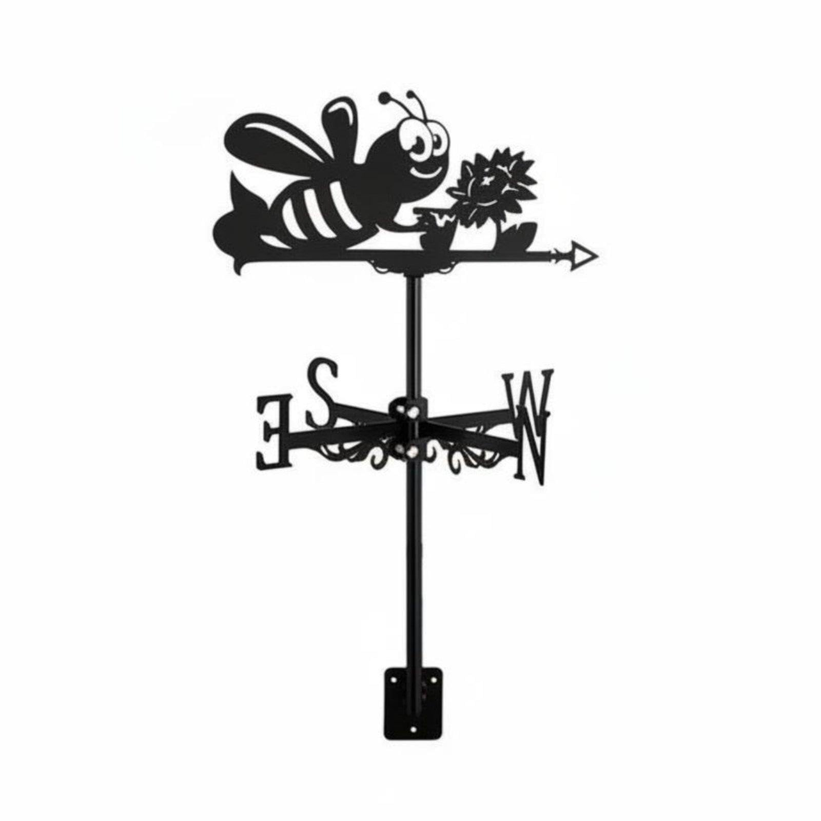 Bee-Shaped Roof Wind Measuring Tool Handcrafted Metal Bee Weather Vane Yard Decoration Wind Rotator|Home & Garden| Yard Garden & Outdoor Living| Garden D?©cor| Weathervanes-image-17