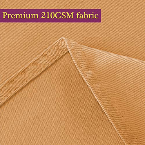 Image of Obstal 210GSM Rectangle Table Cloth, Orange, 60 x 84 Inch | Heavy Duty Water Resistance Microfiber Tablecloth, Decorative Fabric Table Cover for Outdoor and Indoor Use
