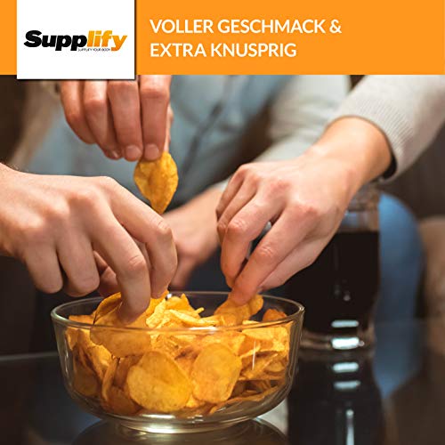 Supplify 6x50g High Protein-Chips Mix-Box in verschiedenen Geschmacksrichtungen (Paprika, Thai Sweet Chili, Sour Cream ´n Onion) - Low Carb Eiweißchips - Proteinchips kalorienarm, Fitness Snack