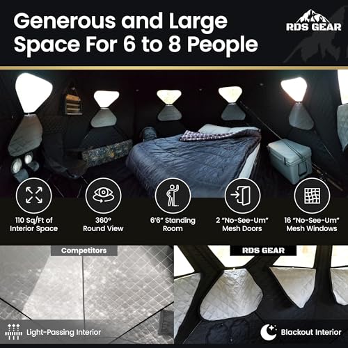 Obsidian tienda camping pop-up 4 estaciones 6-8 personas miniatura 4