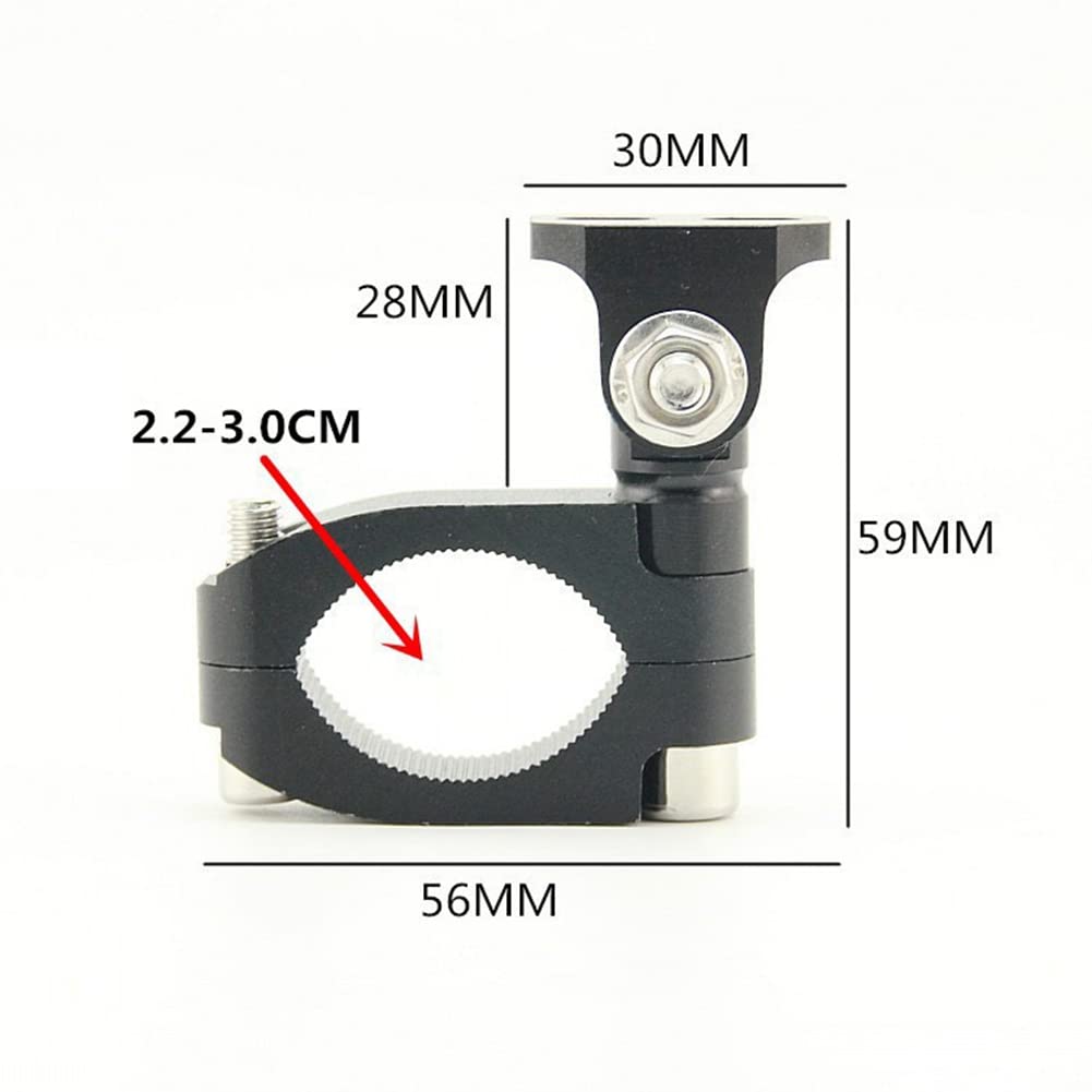 Staffa Per Faro Moto ISpchen – Kit Morsetto Per Tubo Forcella 39-41 Mm, Alluminio CNC Nero