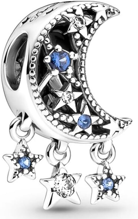 9 Pack Silver Spacer Beads Charms fit Bracelet, Heart Beads DIY Jewelry Gifts Women - Image 3