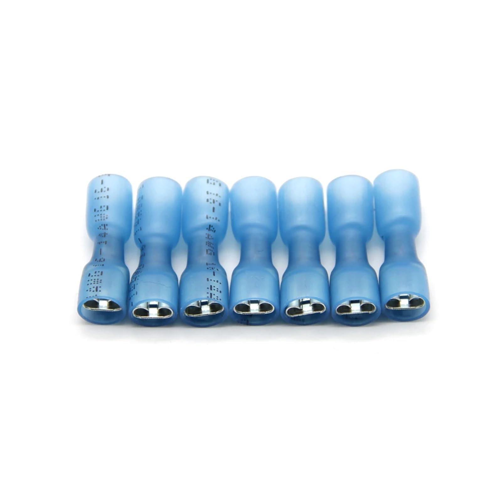 100PCS 16-14AWG Seal Heat Shrink Insulated Electrical Cable Splice Wire Connectors Female Crimp Butt Terminals Kit(25Pcs)