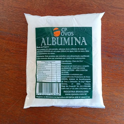Albumina CP Ovos - 80% Proteína - Suplemento Natural 500 gramas