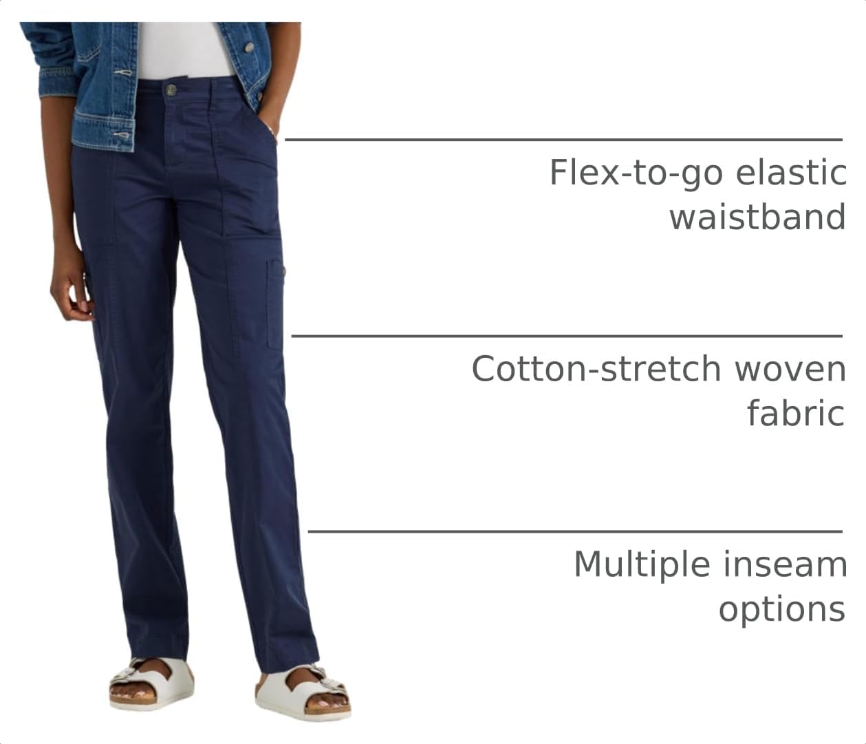 Lee Women's Ultra Lux Comfort with Flex-to-go Utility Pant