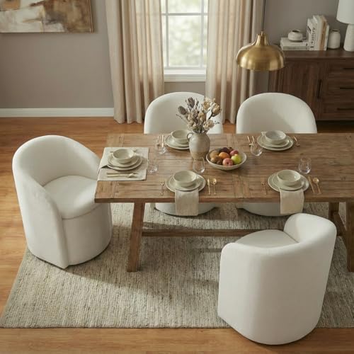 KISLOT Rolling Dining Chairs with Storage