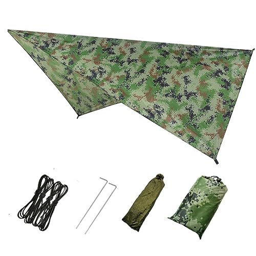 FOYTOKI 1Set Outdoor Canopy Tent Multi Function Sun Shade Sail for Camping Beach and Picnics Durable Camouflage Design for Outdoor Protection and Versatile Use