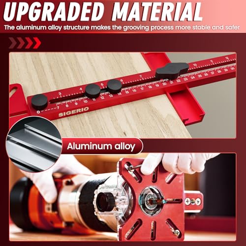 Image of Router Circle Cutting Jig for DeWalt /Bosch /Milwaukee Compact Routers - 4 in 1 Adjustable Router Jig, Aluminum Alloy Circle Cutting Guide for Trim Routers, 5.5-30 inch for Circles, Arcs & Grooves