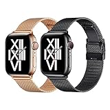AFEKYY Ersatz Armband Kompatibel mit Apple Watch Armband 40mm 38mm 41mm 44mm 42mm 45mm, Edelstahl...