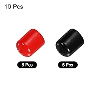 Vista 3 de MECCANIXITY 10 tapas de goma de 0.748 in (3/4 pulgadas), surtido, protector de rosca de tornillo de vinilo, tapas de vacío redondas de PVC