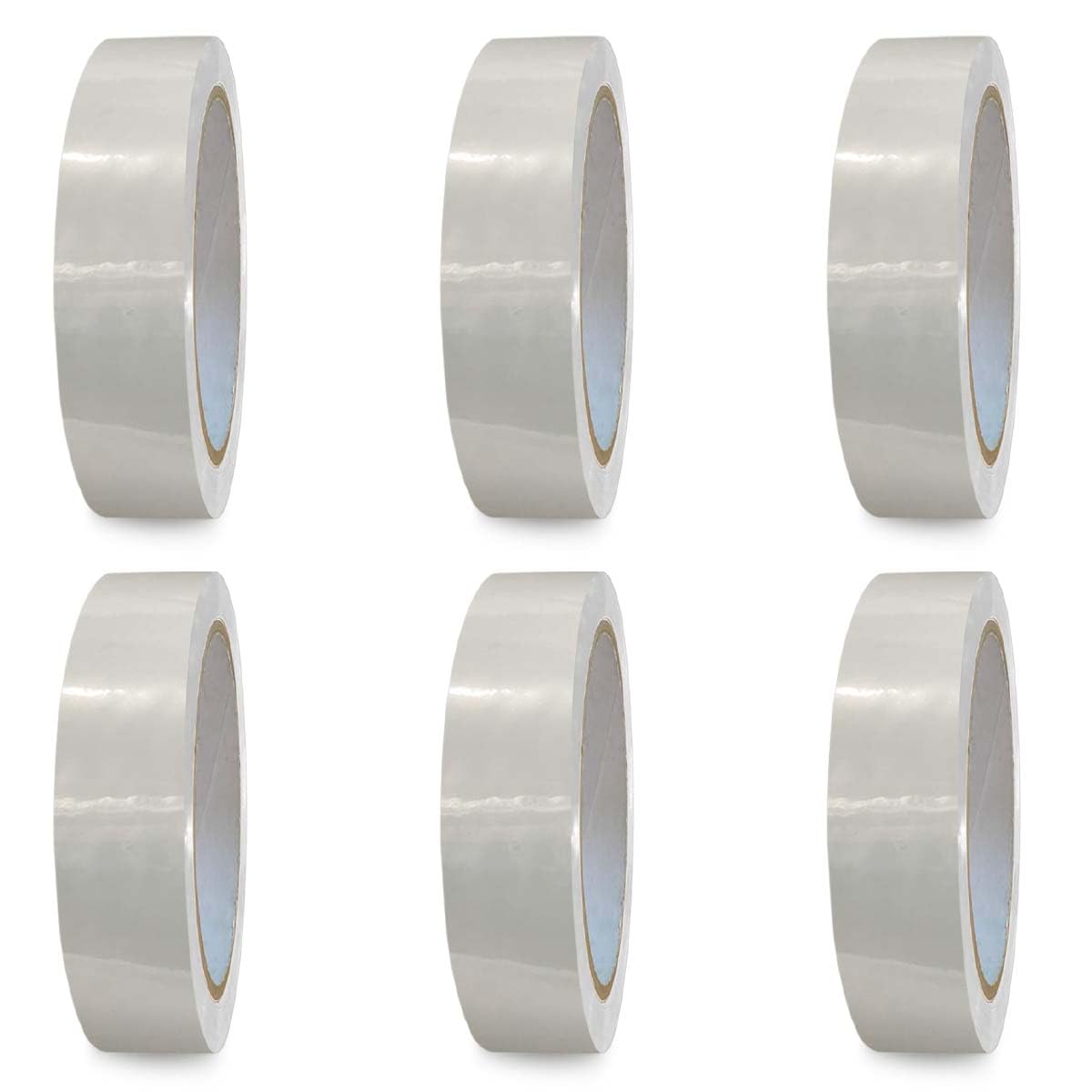 G4GOODS® 6 Rolls Clear Parcel Tape 24mm x 66m Heavy Duty Strong Adhesive Waterproof Anti-Tear for Packing Moving Wrapping Boxes Long-Term Storage and Shipping for Home Office
