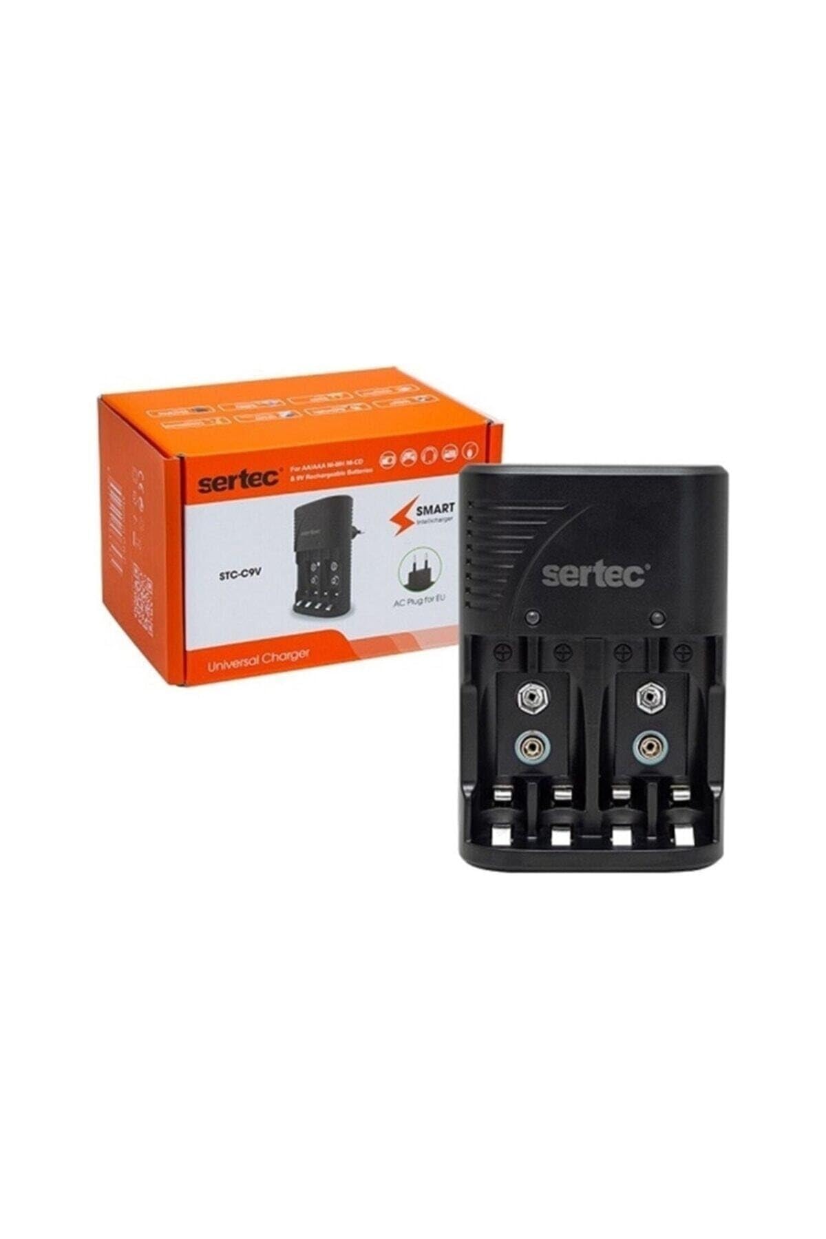SERTEC STC-C9V AA-AAA-2X9V PİL ŞARJ ALETİ