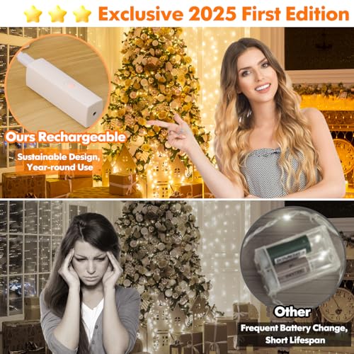 Guirlande lumineuse 8 programmes étanche 50 LED fil argent flexible - 3