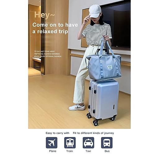 Large waterproof travel bag, convenient double-layer dry and wet separation travel bag, waterproof Oxford cloth, suitable for travel and fitness (green)2