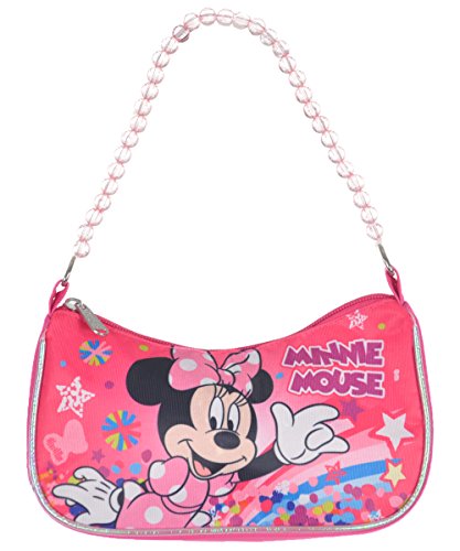 Disney Minnie Mouse Shoulder Handbag With Beaded Strap