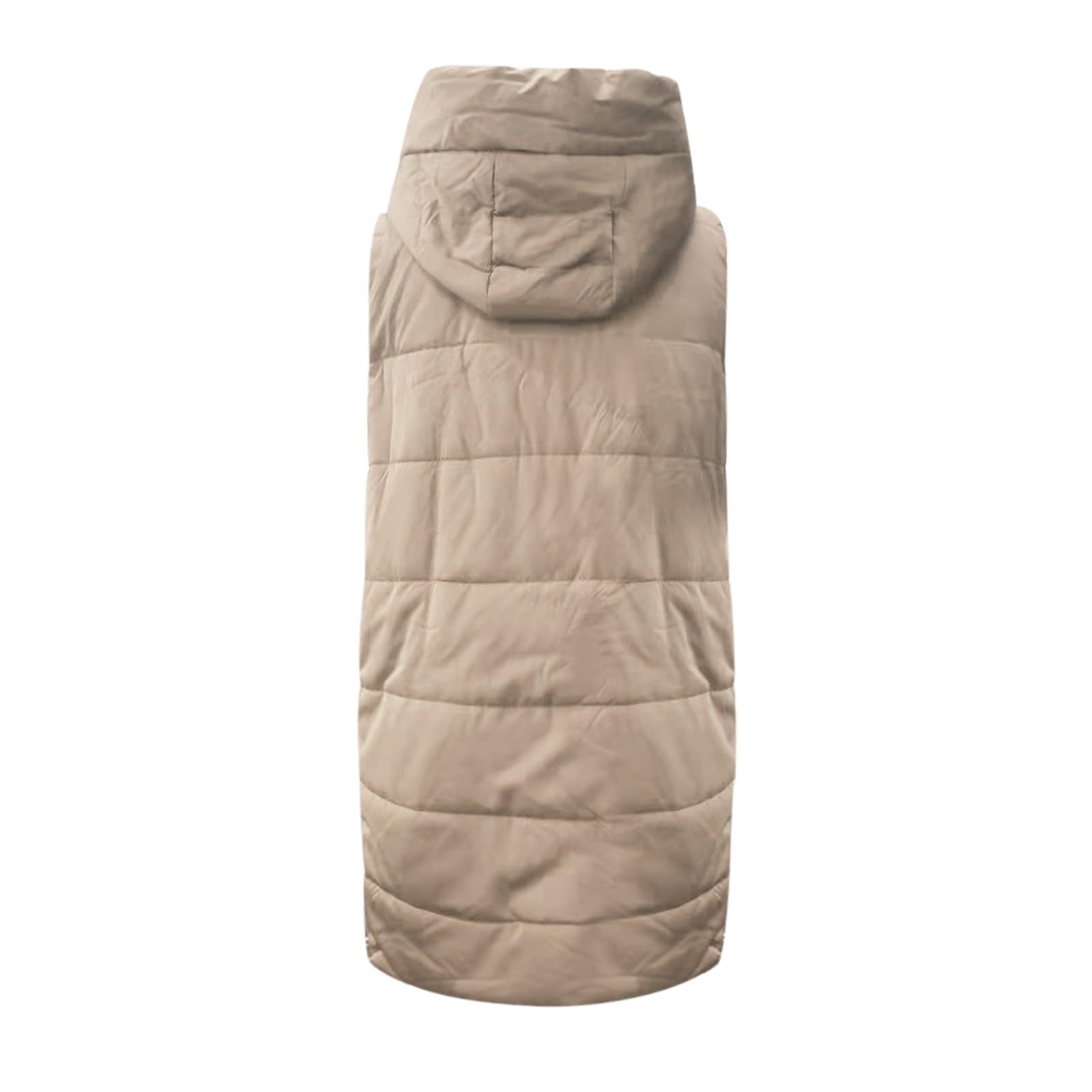 Long Weste Damen Wattierte Stepp Übergangsjacke Langer Wintermantel Weste Outdoor Wandern Reisen Oberbekleidung Durchgehender Reißverschluss Leichte Übergroße Daunenjacke für Herbst Winter