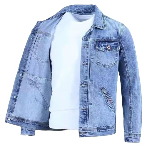 Veste en jean pour homme ZDJSWJ résolvez le manque de poches avec style