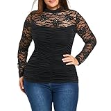 ❤ Material:Polyester, Spitze------Damen Langarm T-Shirt Rundhals Ausschnitt Lose Bluse Hemd Pullover Oversize Sweatshirt Oberteil Tops Tops Damen Locker Schulterfrei Langarm Schwarz Sweater Damen Sexy V-Ausschnitt Wickelshirt Kurzarm/Langarm Slim Fit Shirt Bluse Obertail mit Rüschen V Ausschnitt Oberteile Damen Kreuz Langarmshirts Tops Hemd Shirt Langarm Jacke Top Sweatshirt Pullover Tops Jumper