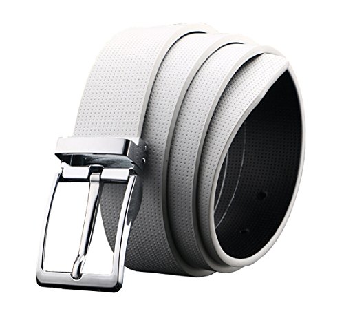 Men's Reversible Belt Leather Straps With Removeable Gold/Sliver Buckle Dress Belt For Men3