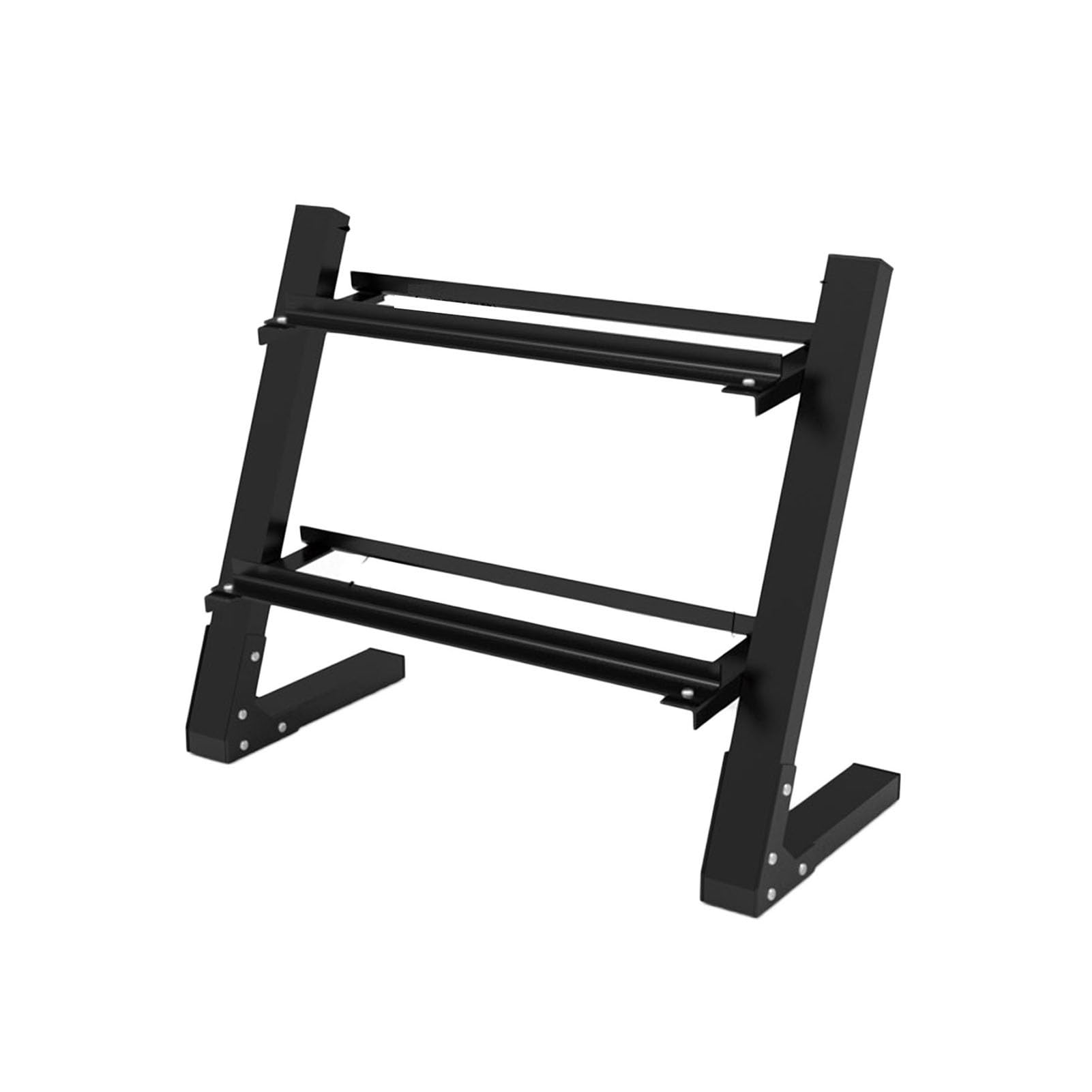 Porta Manubri A 2 Livelli, Rastrelliere For Attrezzature Da Palestra Domestiche/Commerciali, Spaziatura Regolabile, Capacità Di Peso 150 Kg, For Display Con Esagonale/Rotondo