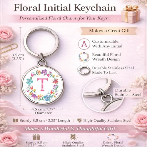 Image of magical gifts MG | Premium Alphabet & Initial Metal Keychain for Bags & Keys | Double-Sided | Personalized Initial Charm Keyring | Heavy-Duty Metal | Perfect for Gifting & Daily Use