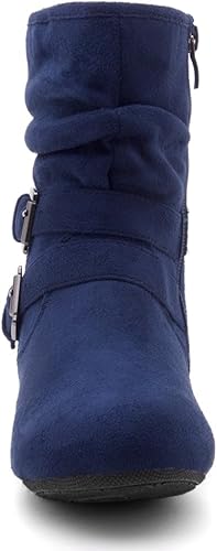 Miniatura 2 de Herstyle Lindell - Botines planos para mujer, a la moda, holgados, a media pantorrilla