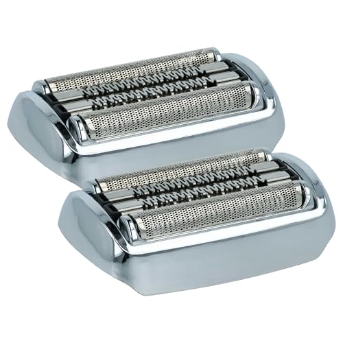 vhbw 2x Têtes de rasoir de remplacement compatible avec Braun Series 9, Pro rasoir électrique, argenté