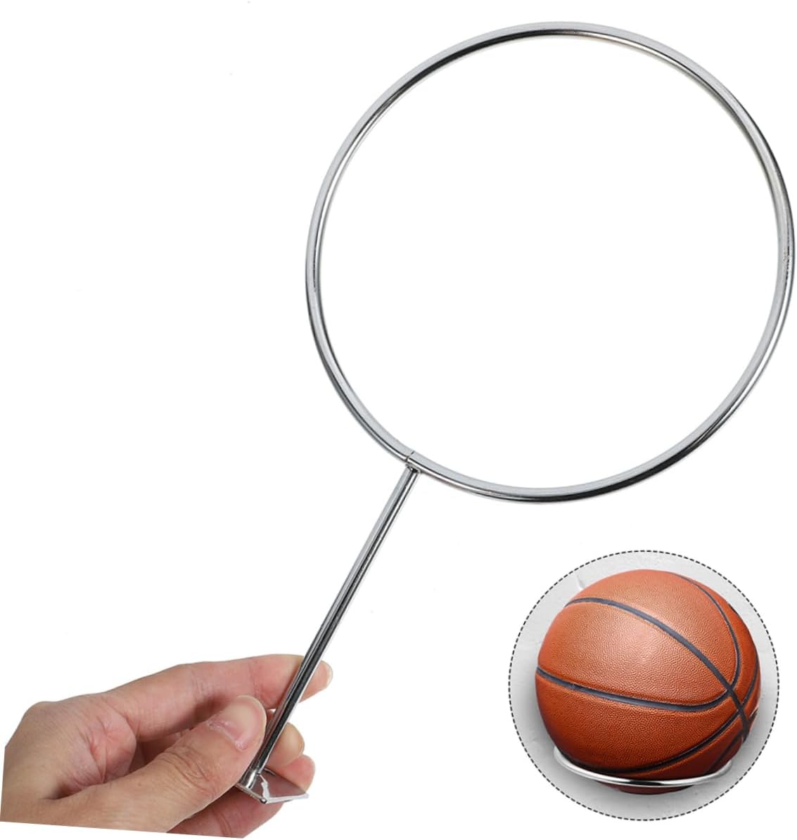 Mipcase Basketball Football Bracket Storage Rack Display Stand Inground Basketball Hoop Basketball Stand Ball